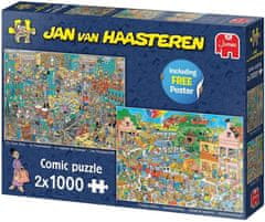 Jumbo Puzzle JvH Music Store & Holiday Nervousness 2x1000 kosov