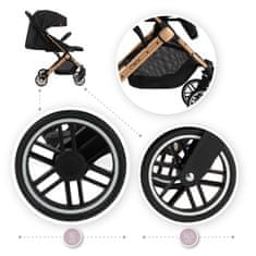 MoMi voziček ESTELLE 2021, črn