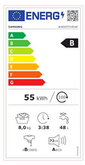 Samsung WW80T534DAE/S7 pralni stroj, Auto Dose, 8 kg, inverter