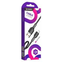 Kaku KSC-452 kabel USB / Lightning 3.2A 1.2m, črna