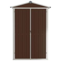 Greatstore Vrtna lopa rjava 107,5x46x183 cm pocinkano jeklo