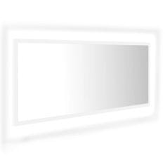 Vidaxl LED kopalniško ogledalo belo 100x8,5x37 cm akril