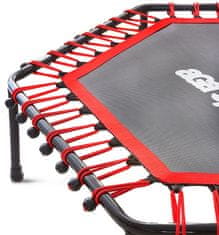 Aga FITNESS Trampolin 130 cm Rdeča + ročaj