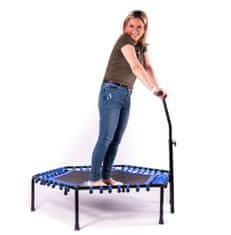 Aga FITNESS Trampolin 130 cm Modra + ročaj