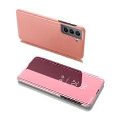 slomart clear view case flip cover za samsung galaxy s22 + (s22 plus) roza