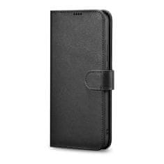 iCARER haitang leather wallet case usnjena torbica za samsung galaxy s22 + (s22 plus) wallet housing cover black (aksm05bk)