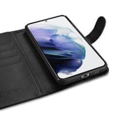 iCARER haitang leather wallet case usnjena torbica za samsung galaxy s22 + (s22 plus) wallet housing cover black (aksm05bk)