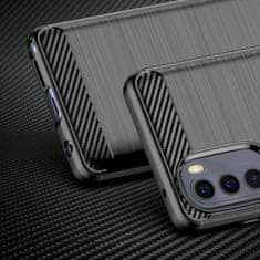 slomart carbon case flexible ovitek za motorola moto g stylus 2022 črn