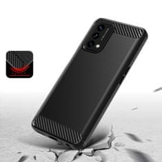 slomart carbon case flexible cover za oneplus nord n200 5g črn