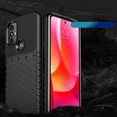 slomart thunder case upogljiv oklepni ovitek za motorola moto g power 2022 črn