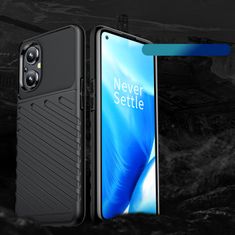 slomart thunder case upogljiv oklepni ovitek za oneplus nord n200 5g črn