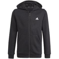 Adidas Športni pulover črna 129 - 134 cm/XS Essentials Fullzip Hoodie JR