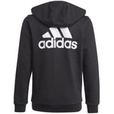 Adidas Športni pulover črna 129 - 134 cm/XS Essentials Fullzip Hoodie JR