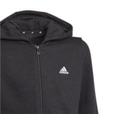 Adidas Športni pulover črna 129 - 134 cm/XS Essentials Fullzip Hoodie JR