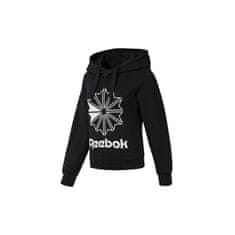 Reebok Športni pulover črna 158 - 163 cm/XS CL FL Big Logo Hood