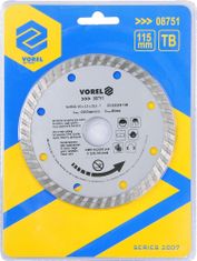 Vorel  Diamantno rezilo 115 x 22,2 x 2,0 mm turbo