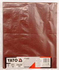 YATO  Brusni papir 230*280 gr. 100