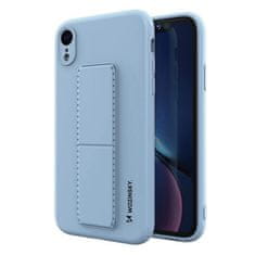 WOZINSKY ohišje s stojalom silikonsko ohišje s stojalom iphone xr svetlo modro