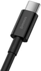 BASEUS Superior Series Type-C kabel, hitro polnjenje, 66W, črn - odprta embalaža