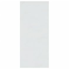 Vidaxl Komoda visok sijaj bela 102x33x75 cm inženirski les