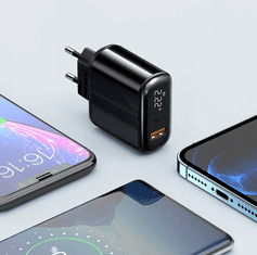 Mcdodo MCDODO POLNILNIK PD 20W 2XUSB + USB-C LCD CH-7170