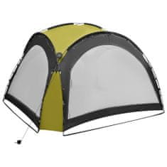 Vidaxl Vrtni šotor z LED lučmi in 4 stranicami 3,6x3,6x2,3 m zelen