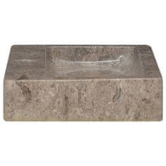 Vidaxl Umivalnik siv 38x24x6,5 cm marmor