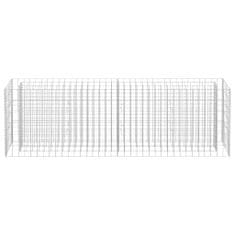 Greatstore Visoka greda gabion pocinkano jeklo 180x30x60 cm