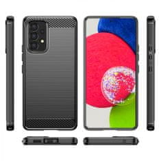 MG Carbon Case Flexible silikonski ovitek za Samsung Galaxy A53 5G, črna