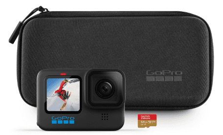 GoPro Hero 10 športna kamera in spominska kartica, 64 GB, črna (CHDSB-102-CN)