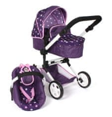 Bayer Chic LINUS otroški voziček, trojna kombinacija, roza/vijoličen