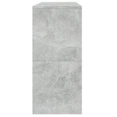 Vidaxl Konzolna mizica betonsko siva 100x35x76,5 cm iverna plošča
