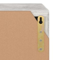 Vidaxl Knjižna omara betonsko siva 60x27,5x59,5 cm iverna plošča