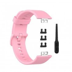 BStrap Silicone pašček za Huawei Watch Fit, light pink