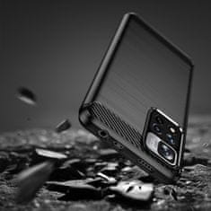 MG Carbon Case Flexible silikonski ovitek za Xiaomi Poco X4 NFC, črna