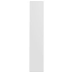 Vidaxl Stenska omara za čevlje bela 80x18x90 cm iverna plošča