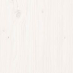 Vidaxl Stenska omarica bela 60x30x35 cm trdna borovina