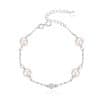 Elegantna srebrna zapestnica s perlami AGB411 / 21P