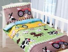 Otroško posteljno perilo iz bombaža Agata - 90x135, 45x60 cm - Farma