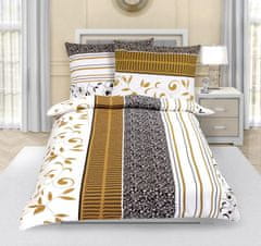 Flanelno posteljno perilo - 140x220, 70x90 cm - Petalno rjava