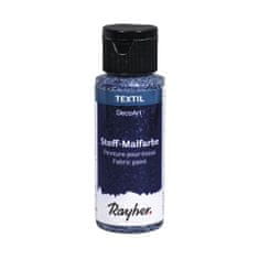 Rayher.	 Barva za tekstil Extreme Glitter, tem.modra, 59ml