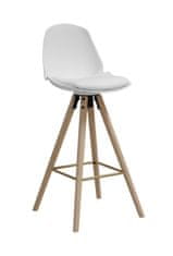 Fernity Barski stolček Oslo iz belega lesa