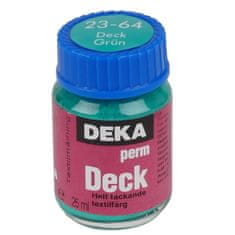 Rayher.	 Barva za tekastil DEKA Perm Deck 25 ml zelena