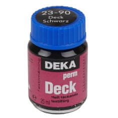 Rayher.	 Barva za tekstil DEKA Perm Deck 25 ml črna