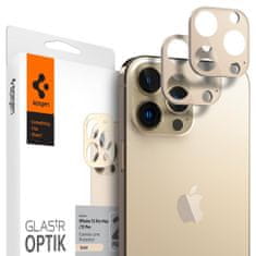 slomart zaščitni aparat spigen optik.tr camera protector 2-pack iphone 13 pro / 13 pro max gold