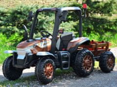 Toys Veliki traktor s prikolico 4x4+ luči na daljinsko upravljanje PA0266