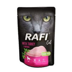 RAFI Cat Grain Free - Brezglutenska vrečka s puranjim mesom za mačke 100g