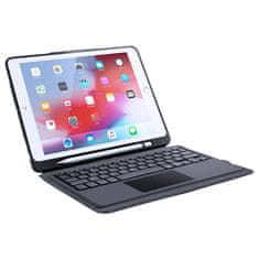 slomart dux ducis domo lite bluetooth tipkovnica zložljiv rokav pametno stojalo za tablični računalnik ipad 10.2 (2021) / ipad 10.2 (2020) / ipad 10.2 (2019) / ipad pro 10.5'' 2017 / ipad air 2019 black