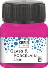 Rayher.	 Barva za porcelan in steklo, 20ml, pink, prosojna