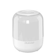 slomart dudao bluetooth brezžični zvočnik 5.0 rgb 5w 1200mah bela (y11s-white)